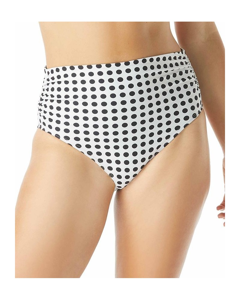 Impulse Printed Convertible Rollover Bikini Bottoms Ivory/Black $19.32 Swimsuits