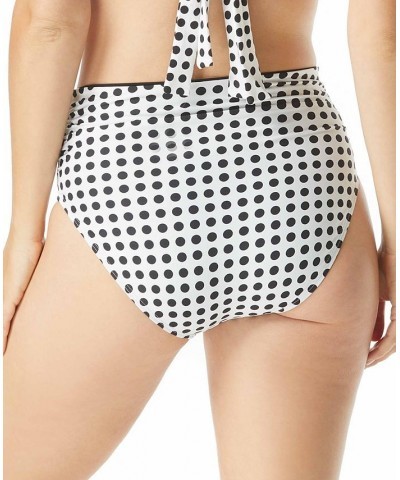 Impulse Printed Convertible Rollover Bikini Bottoms Ivory/Black $19.32 Swimsuits