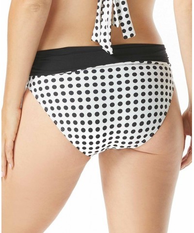 Impulse Printed Convertible Rollover Bikini Bottoms Ivory/Black $19.32 Swimsuits