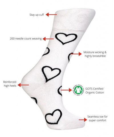 Hearts Bundle Women's 3 Pack Organic Cotton Seamless Toe Novelty Socks Multi $23.40 Socks