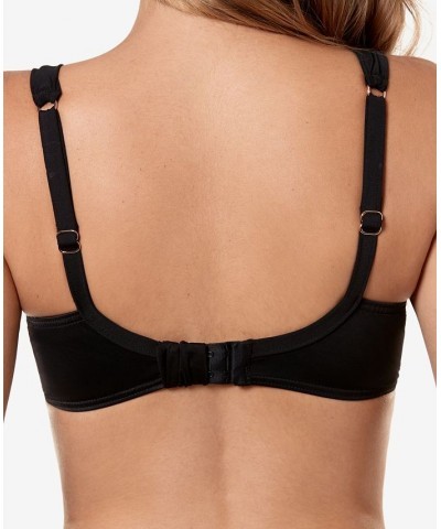 Twist-Front Plunge Bra-Size Bikini Top Black $47.70 Swimsuits