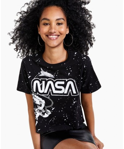 Juniors' NASA T-Shirt Black $9.50 Tops