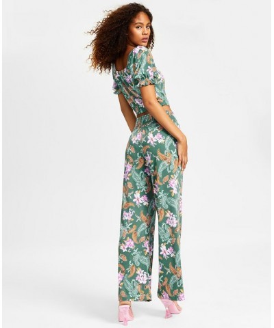 Petite Paisley-Print High-Rise Wide-Leg Pants Patricia Paisly $24.22 Pants