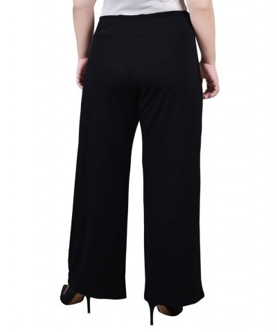 Plus Size Pull On with Sash Pants Black $15.18 Pants