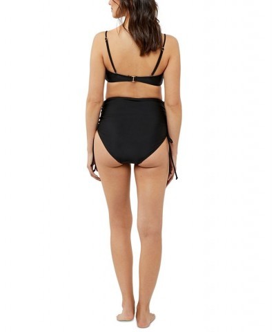 High Waisted 2-Piece Maternity Bikini Black $43.20 Swimsuits