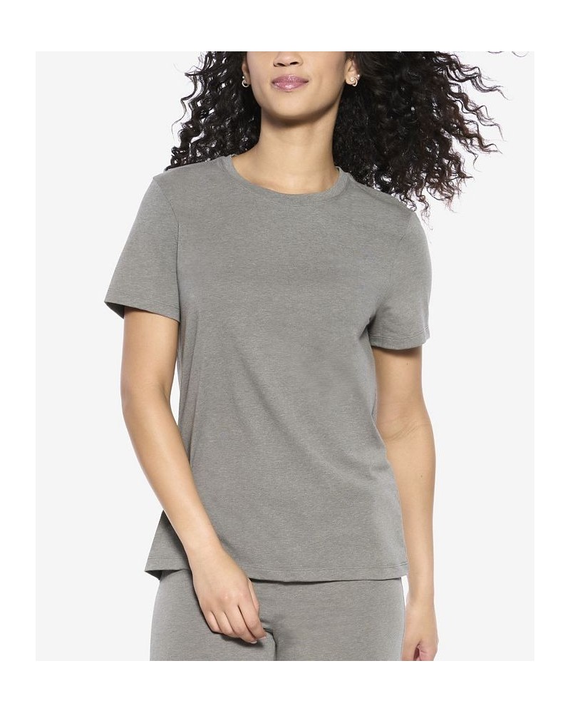 Women's Naturally Soft Organic Cotton Crew Neck Tee Slate $15.96 Sleepwear