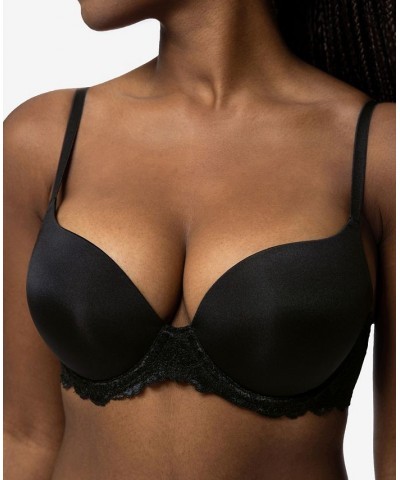 Women's Claire Push Up Plunge Bra D17221A Black $21.09 Bras