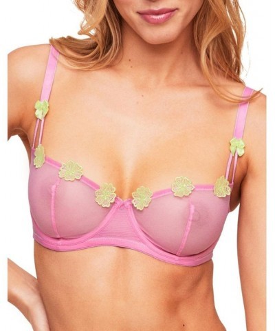 Meadow Women's Unlined Balconette Bra Purple $23.98 Bras