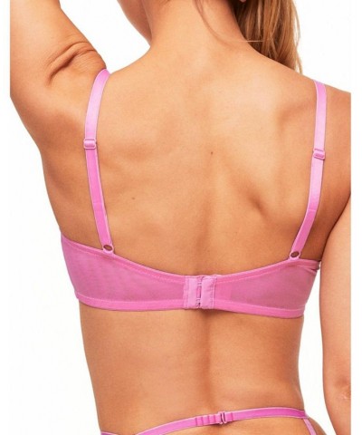 Meadow Women's Unlined Balconette Bra Purple $23.98 Bras