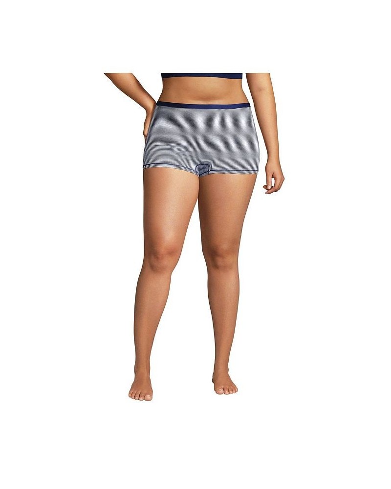 Women's Comfort Knit Mid Rise Boyshort Underwear - 2 Pack Blue $18.04 Panty