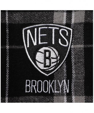 Women's Black and Gray Brooklyn Nets Plus Size Ethos T-shirt and Pants Sleep Set Black, Gray $29.25 Pajama