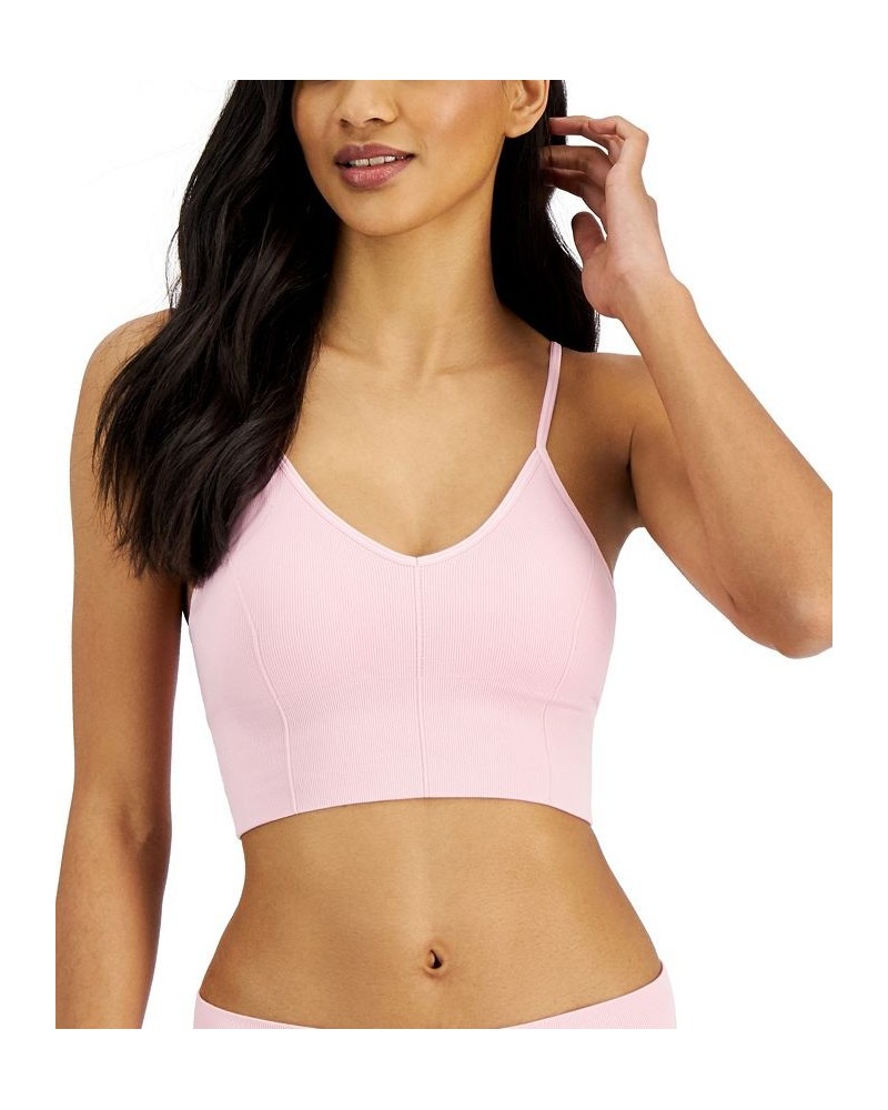 Seamless Ribbed Bralette Porcelain Pink $14.70 Bras