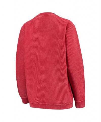 Women's Red Wisconsin Badgers Comfy Cord Corduroy Crewneck Sweatshirt Red $34.40 Sweatshirts