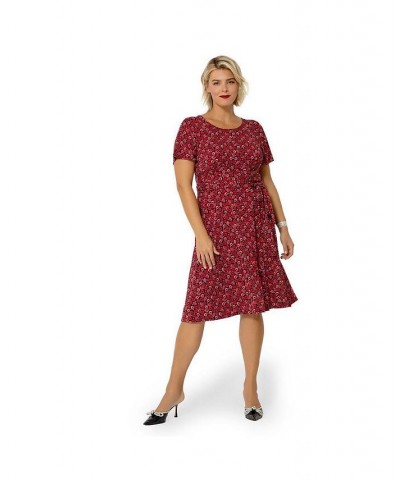 Women's Plus Size Soft Brittany Dress Kiss kiss rouge red $67.62 Dresses