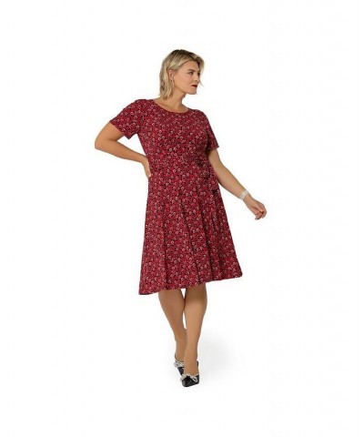 Women's Plus Size Soft Brittany Dress Kiss kiss rouge red $67.62 Dresses