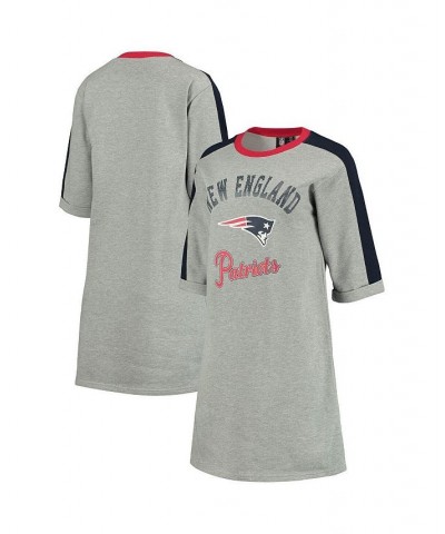 Women's Heathered Gray New England Patriots Turnover Tee Dress Heathered Gray $30.59 Dresses