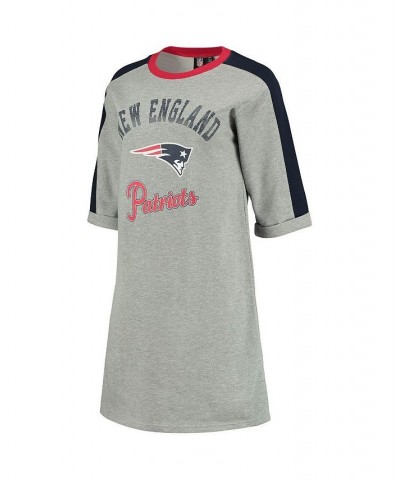 Women's Heathered Gray New England Patriots Turnover Tee Dress Heathered Gray $30.59 Dresses