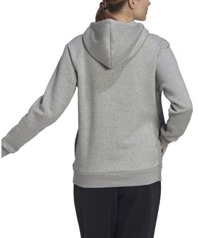 Women's Essentials Linear Hoodie Gray $24.51 Sweatshirts