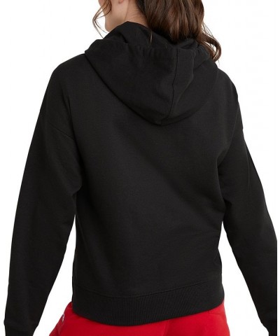 Women's Powerblend Fleece Full-Zip Hoodie Black $30.25 Sweatshirts