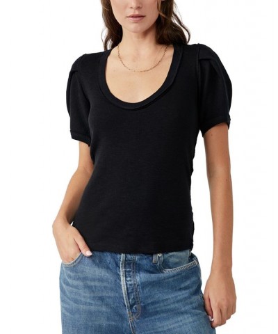 Women's Papaya Scoop-Neck Short-Sleeve T-Shirt Black Combo $42.90 Tops