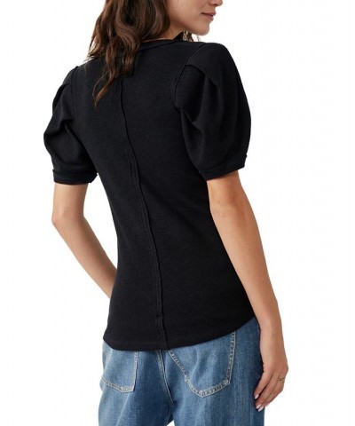 Women's Papaya Scoop-Neck Short-Sleeve T-Shirt Black Combo $42.90 Tops