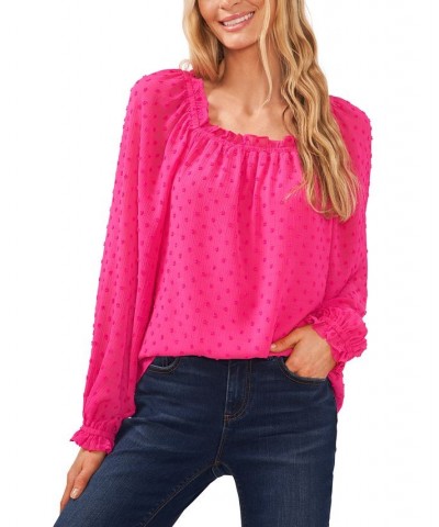 Clip-Dot Top Red $29.85 Tops