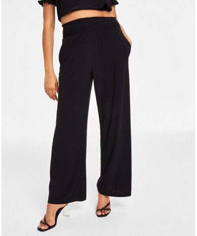 Pull-On Wide-Leg Pants Black $26.96 Pants