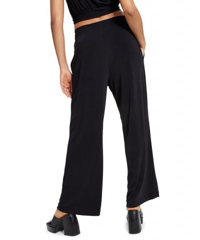 Pull-On Wide-Leg Pants Black $26.96 Pants