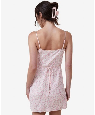 Women's Drew Mini Slip Dress Zali Ditsy Candy Pink $24.74 Dresses