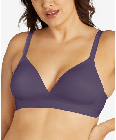 Comfort Revolution Soft Touch Perfect T-Shirt Wireless Bra DF3460 Purple Aura $15.80 Bras