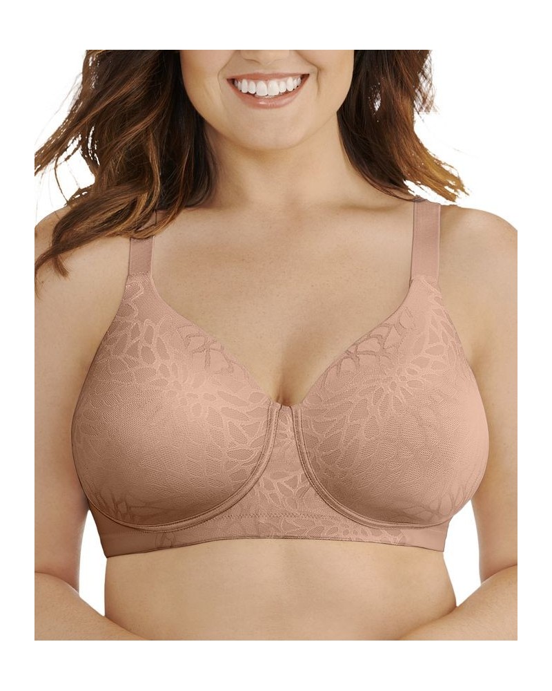 Full Figure Beauty Back Smoother Wireless Bra 71380 Honey Beige Lace (Nude 4) $15.95 Bras