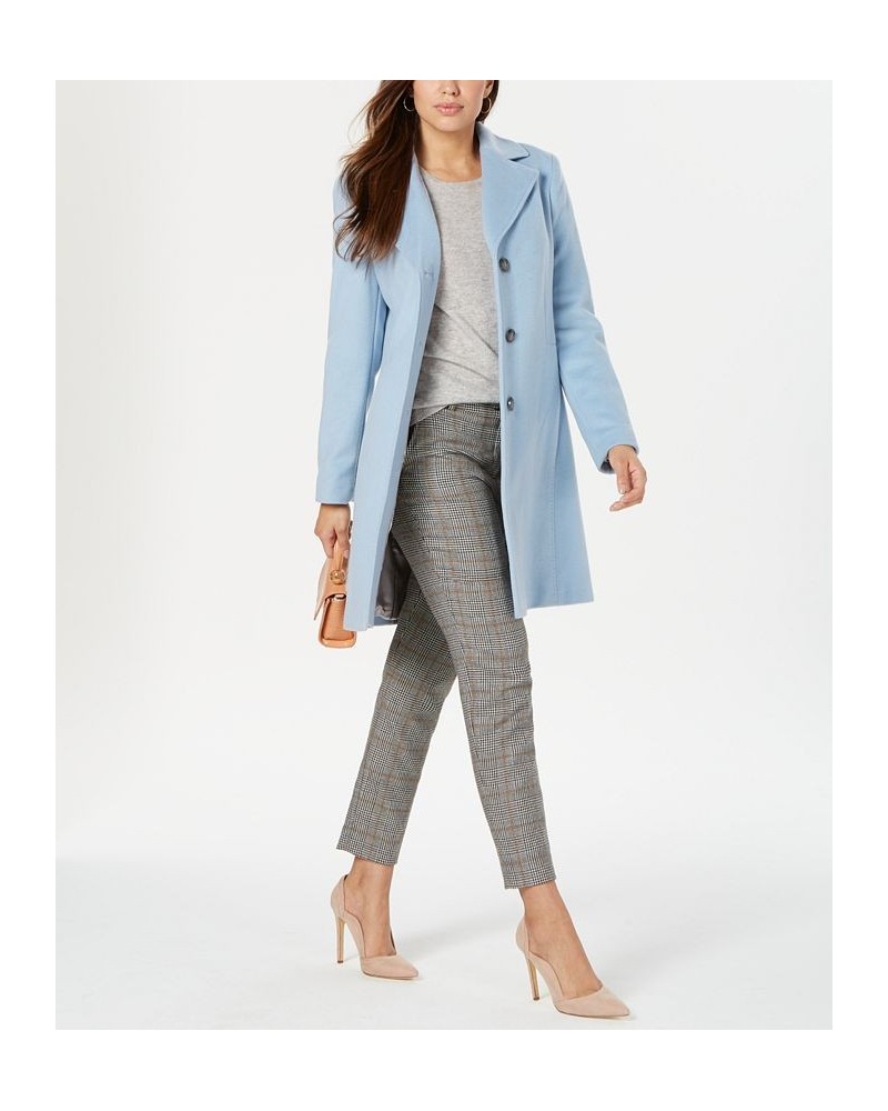 Women's Single-Breasted Coat Pastel Blue $112.50 Coats