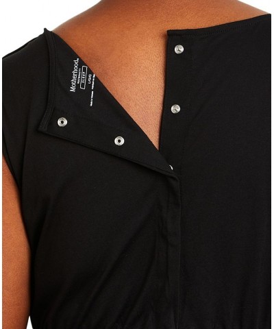 Plus Size Nursing Nightgown Black $29.50 Sleepwear