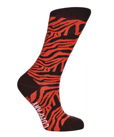 Tiger Organic Cotton Women's Crew Socks Brown $13.57 Socks