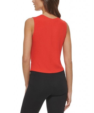 Women's Rib-Knit Twist-Hem Tank Hibiscus $24.75 Tops