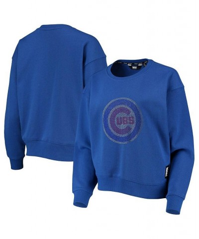 Women's Royal Chicago Cubs Carrie Pullover Sweatshirt Royal $36.00 Sweatshirts