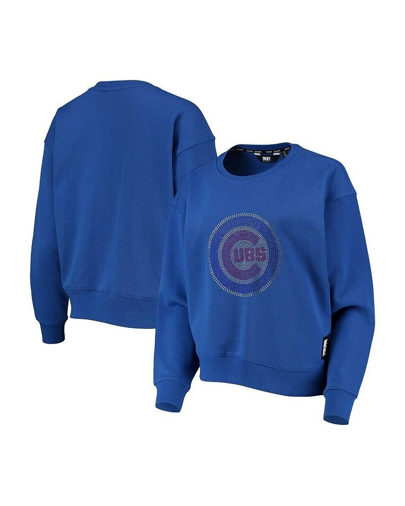 Women's Royal Chicago Cubs Carrie Pullover Sweatshirt Royal $36.00 Sweatshirts