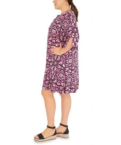 Plus Size Floral Dress Fuchsia Multi $42.12 Dresses