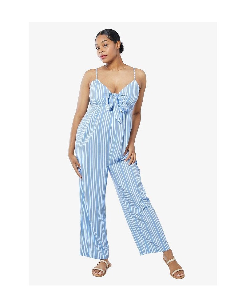 Women's Maternity Tie Front Jumpsuit Small Cabana Stripe $47.20 Pants