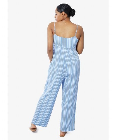 Women's Maternity Tie Front Jumpsuit Small Cabana Stripe $47.20 Pants