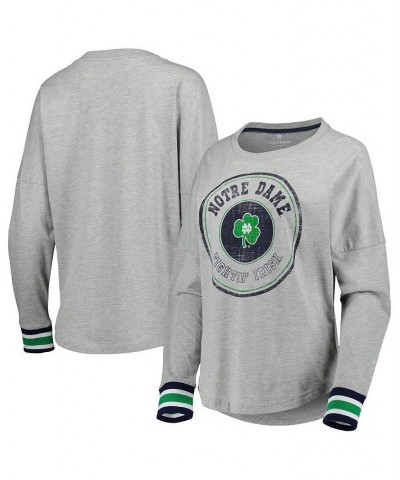 Women's Heathered Gray Notre Dame Fighting Irish Andy Long Sleeve T-shirt Heathered Gray $25.00 Tops