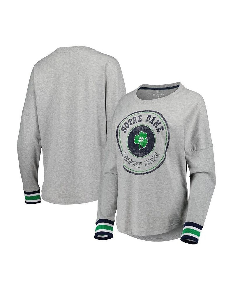 Women's Heathered Gray Notre Dame Fighting Irish Andy Long Sleeve T-shirt Heathered Gray $25.00 Tops