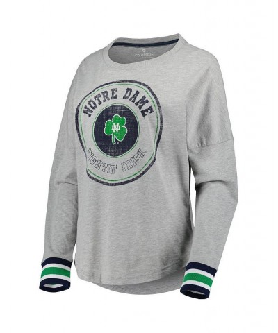 Women's Heathered Gray Notre Dame Fighting Irish Andy Long Sleeve T-shirt Heathered Gray $25.00 Tops