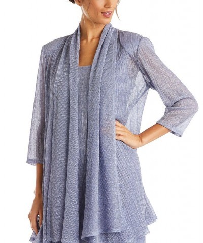 Petite Crinkle-Knit Dress & Jacket Periwinkle $55.47 Dresses