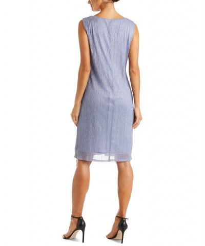 Petite Crinkle-Knit Dress & Jacket Periwinkle $55.47 Dresses