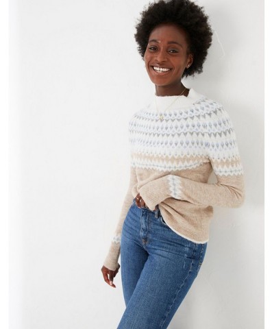 Olivia Fairisle Jumper - Women's Brown $37.02 Sweaters