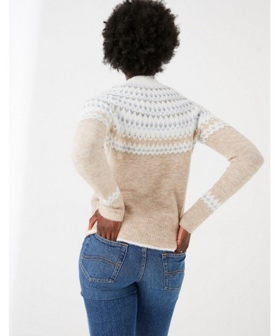 Olivia Fairisle Jumper - Women's Brown $37.02 Sweaters