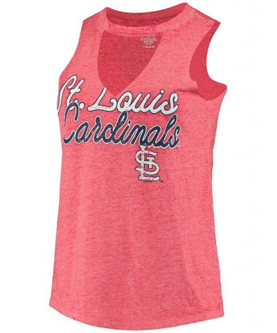 Women's Red St. Louis Cardinals Loyalty Choker Neck Tank Top Red $17.10 Tops