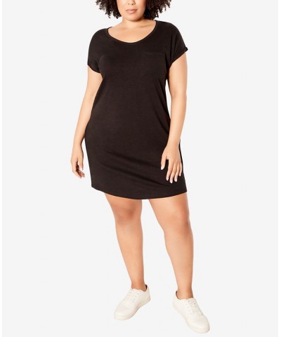 Plus Size Summer Day Dress Black $28.52 Dresses