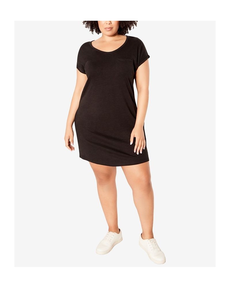 Plus Size Summer Day Dress Black $28.52 Dresses